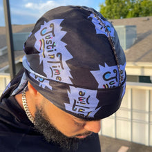 Load image into Gallery viewer, Premium Silky Satin Obsidian Black Durag
