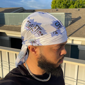 Premium Silky Satin Silver Surfer Durag