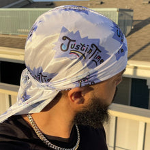 Load image into Gallery viewer, Premium Silky Satin Silver Surfer Durag