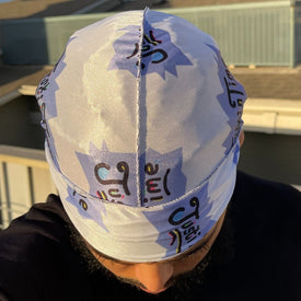 Premium Silky Satin Silver Surfer Durag