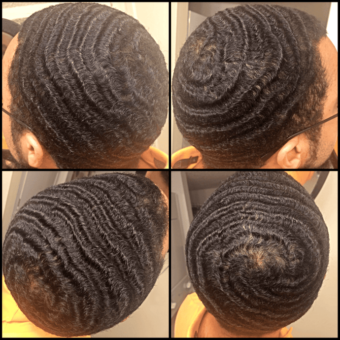 Curly top hair waves