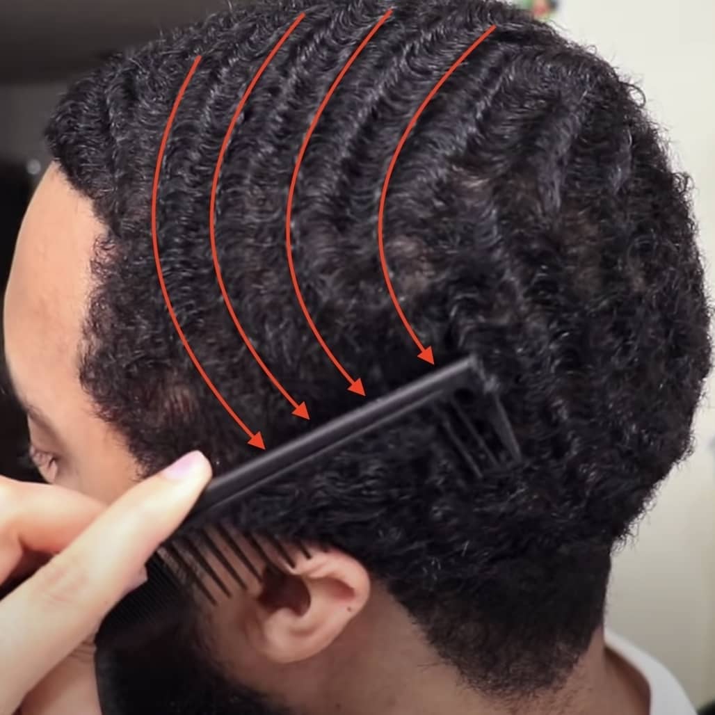 360 waves with nappy hair
