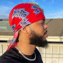 Load image into Gallery viewer, Premium Silky Satin Ruby Red Durag
